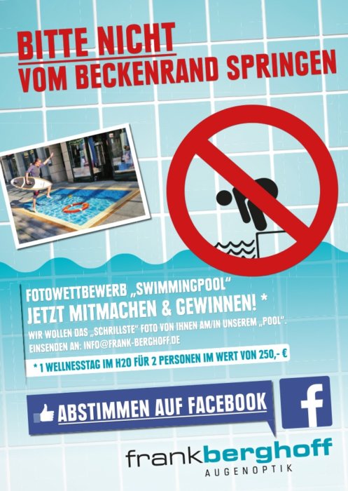 Werbeaktion 3D Schwimmbad Pool