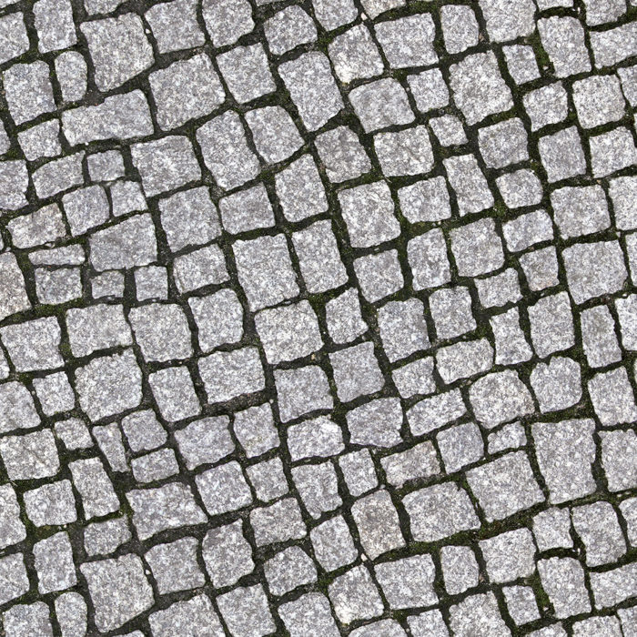 Kopfsteinpflaster Boden Motiv Vinylboden mit einem Pflastersteine Motiv