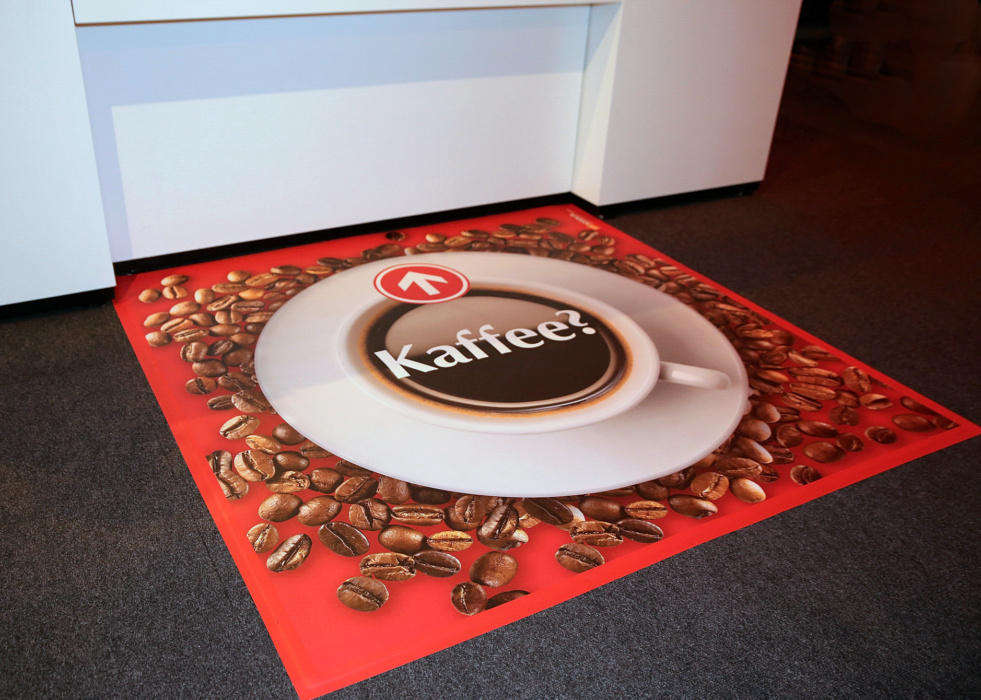 Catering Bodenmatte Kaffee Vinyl
