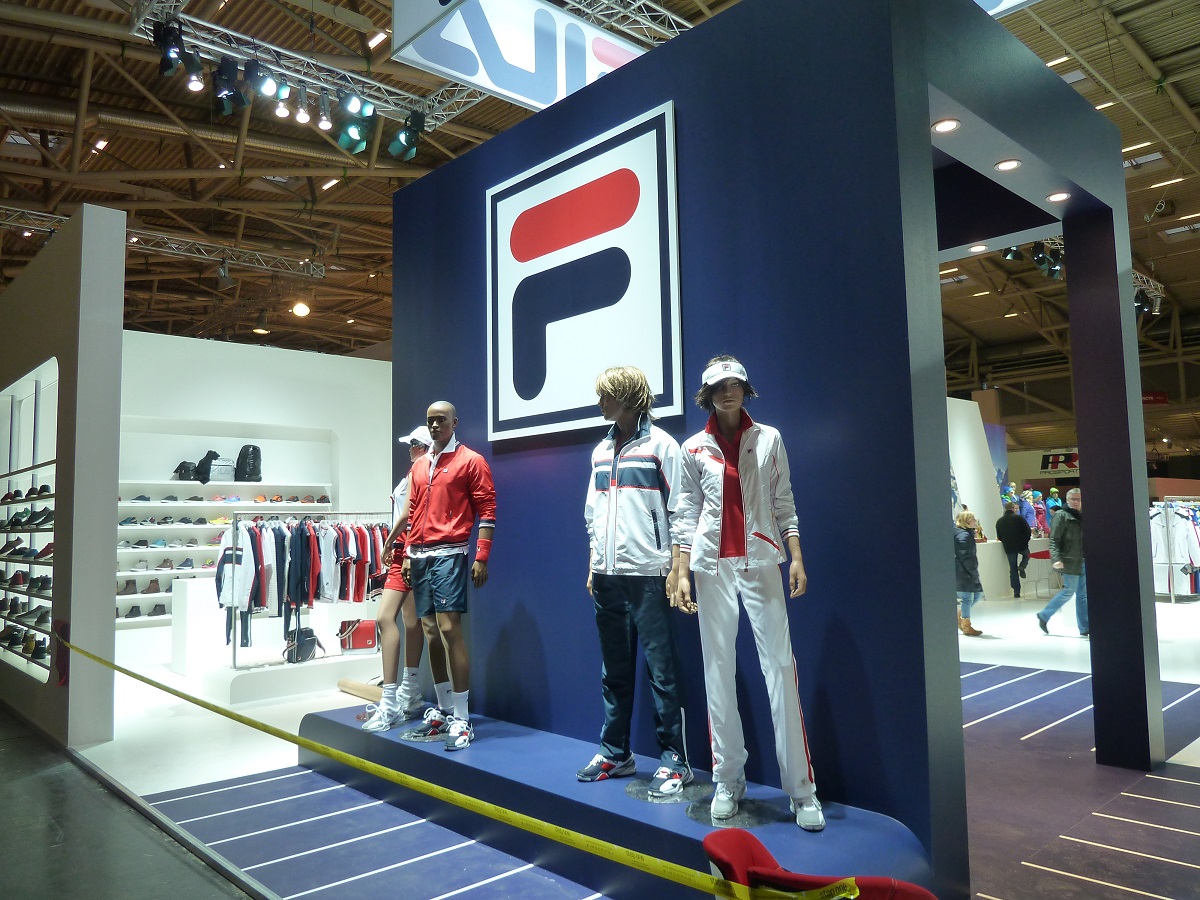 Messestand FILA Messeboden Messedesign