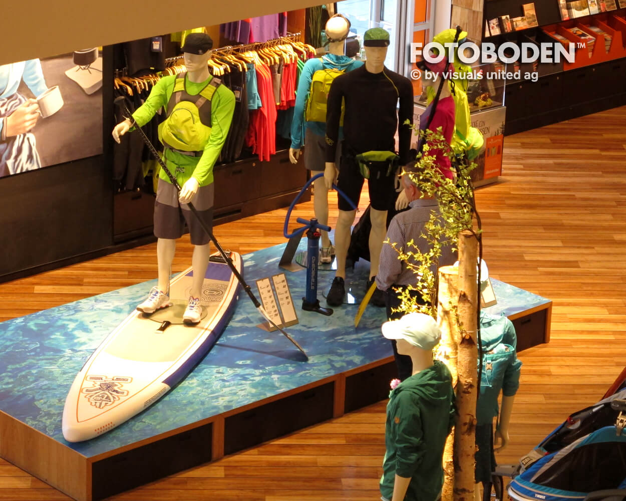 Surfer Ladenbau Ladengestaltung Fußboden