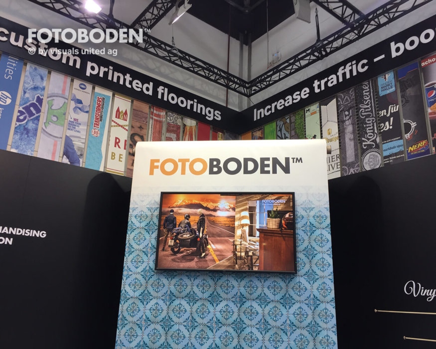 Messeboden Bodenwerbung FOTOBODEN™ PVC