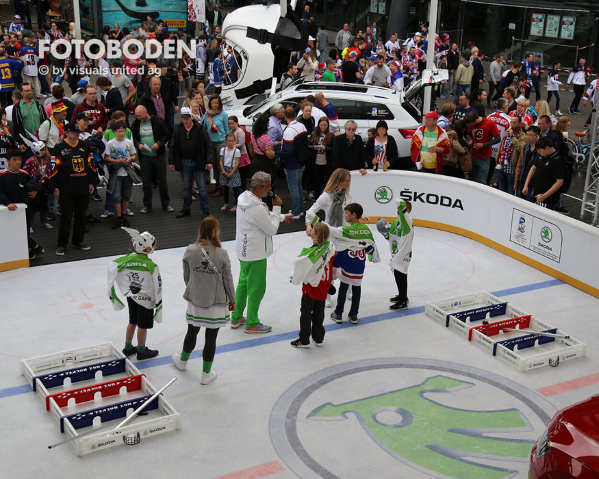 Eishockey Promotionstand Eventboden Fotoboden