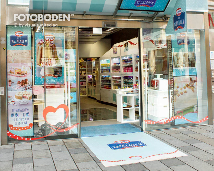 Ladenbau Verkaufsfläche Fußmatte Teppich Mit Logo