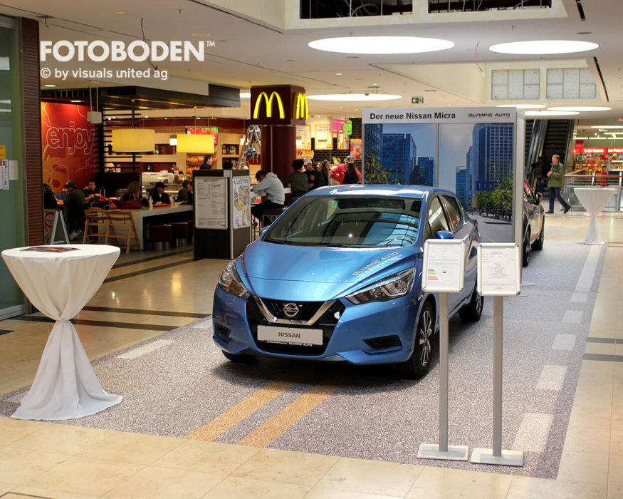 Flooring Fußboden Auto Ausstellungsdesign Einkaufszentrum