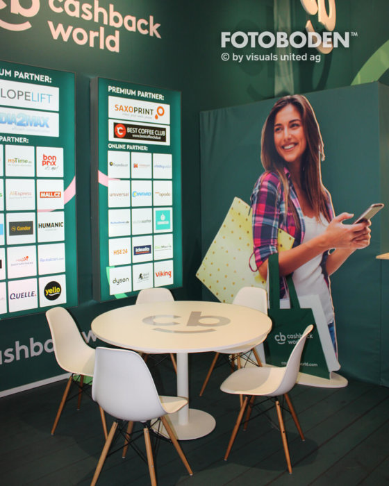 FOTOBODEN™ Messeboden Messestand gestalten