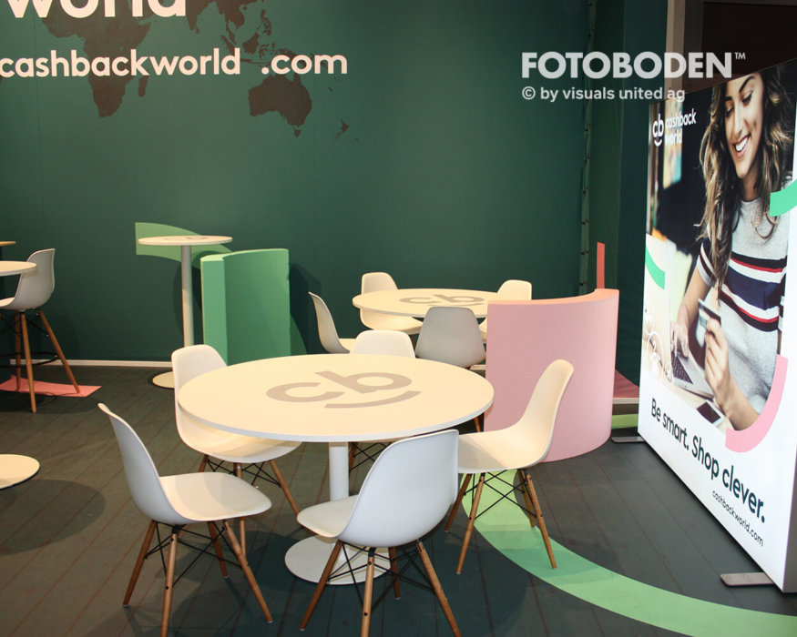 FOTOBODEN™ Messeboden Messestand gestalten