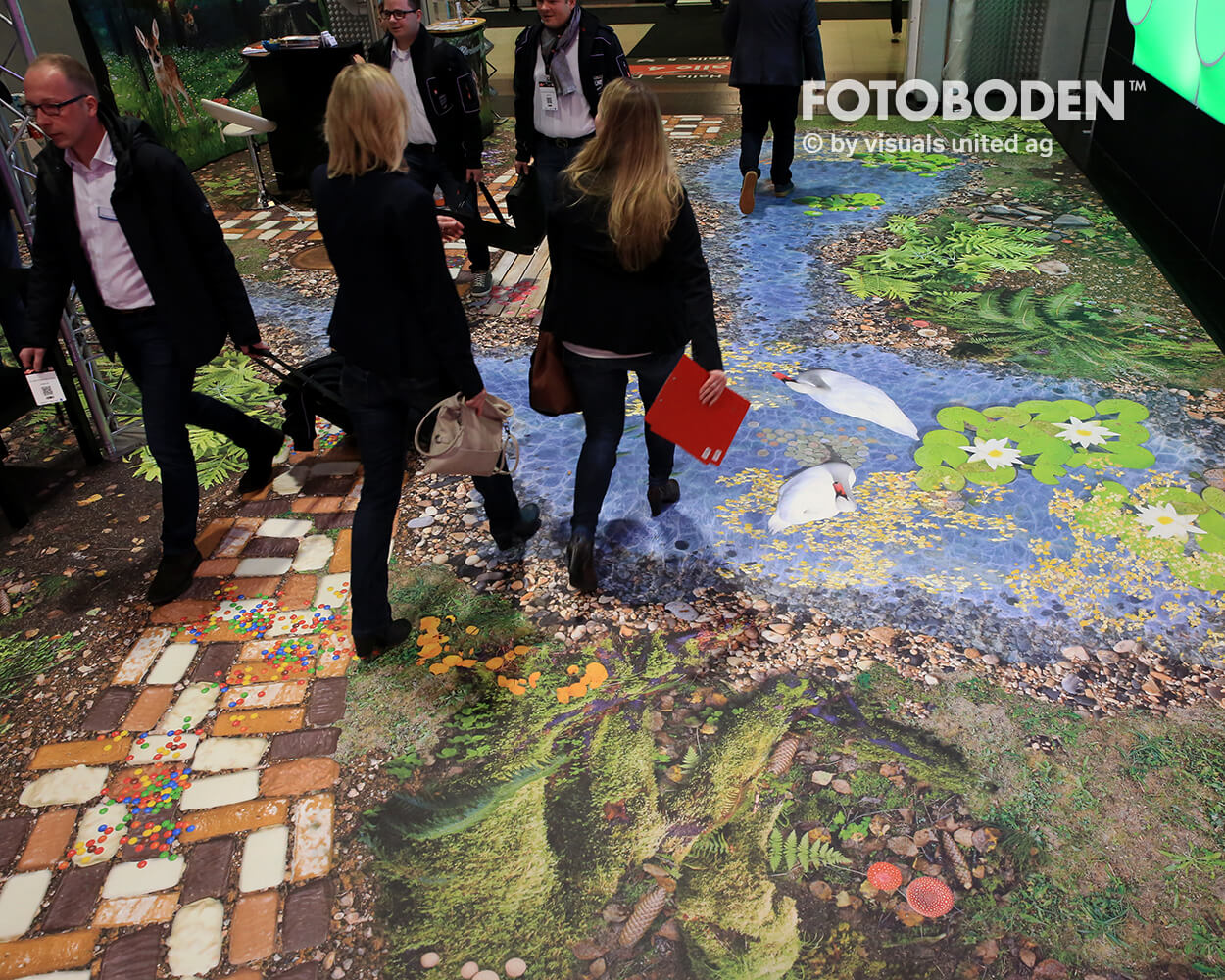 FOTOBODEN™ Messeboden Ausstellungsdesign Raumausstatter