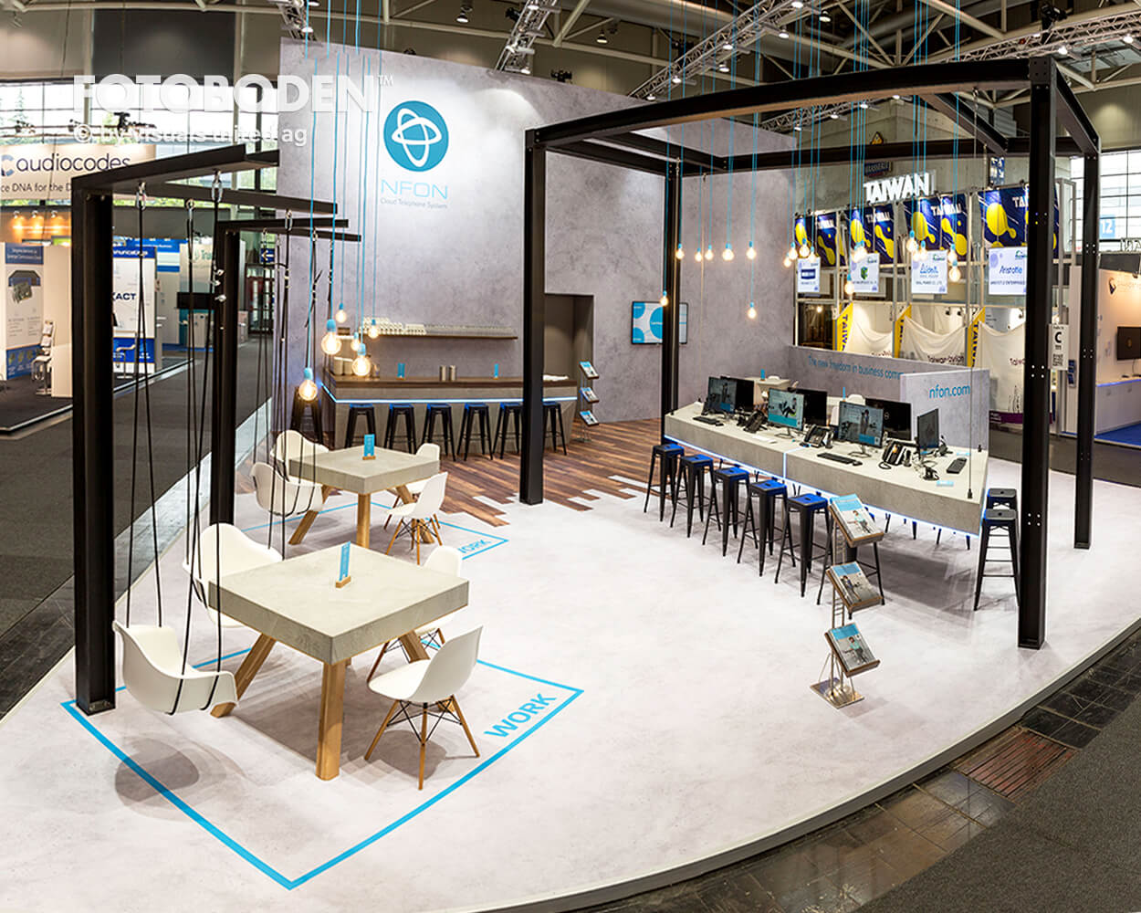 Bodengestaltung Messe Vinylboden Bodendesign