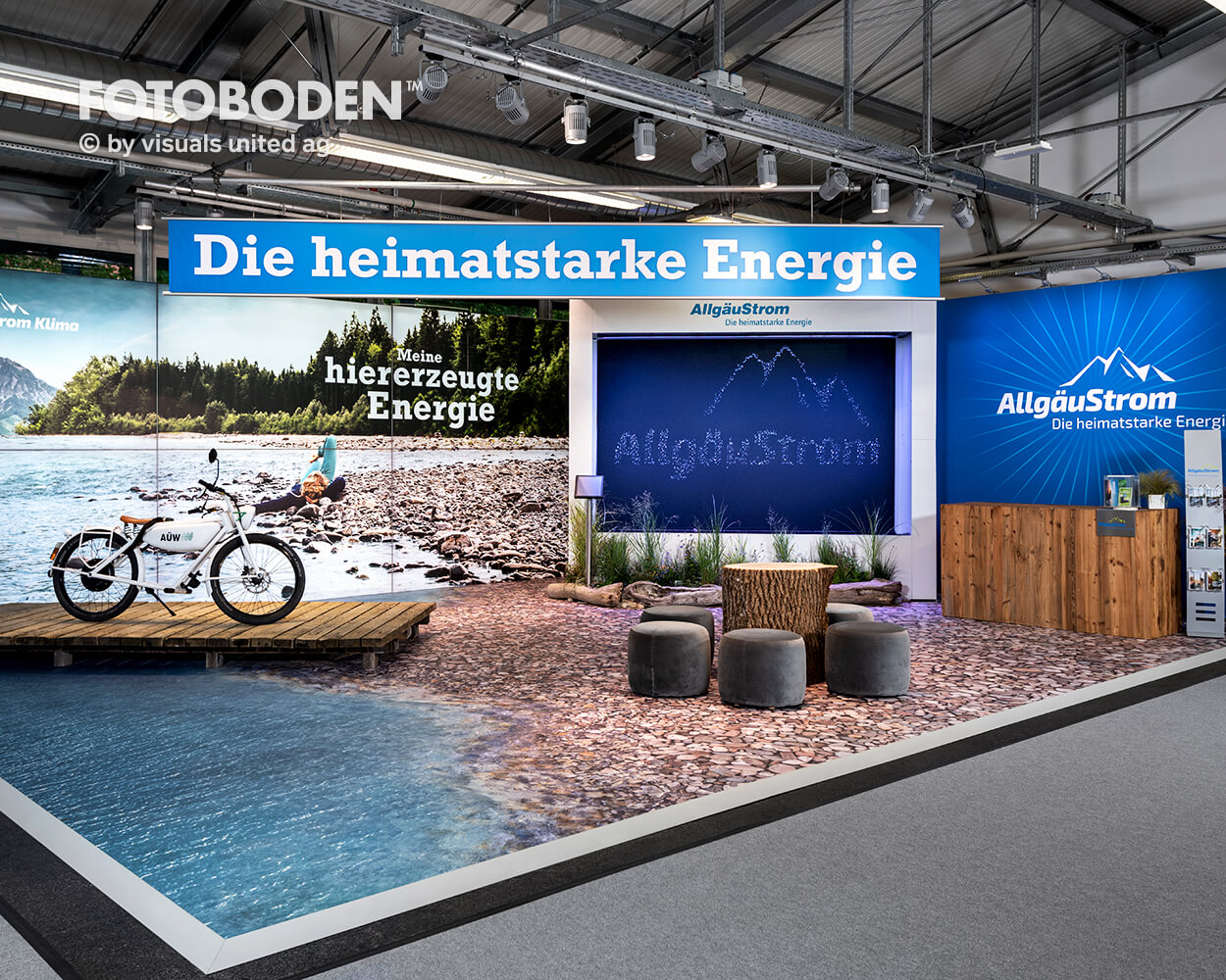 FOTOBODEN™ Messeboden Tradeshow Messedesign