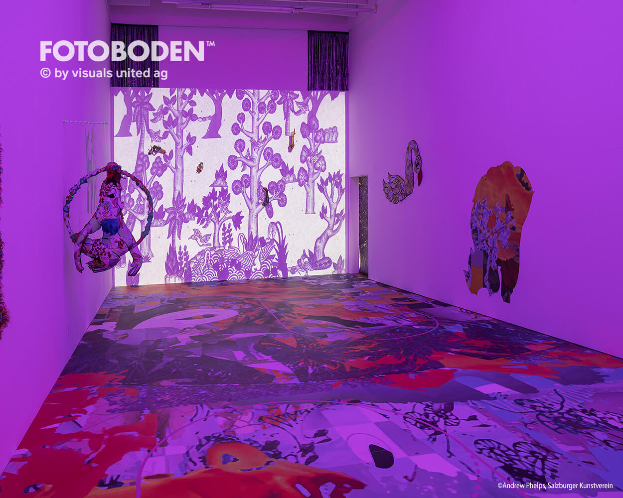 Ausstellung Museum Vinylboden individuell Event
