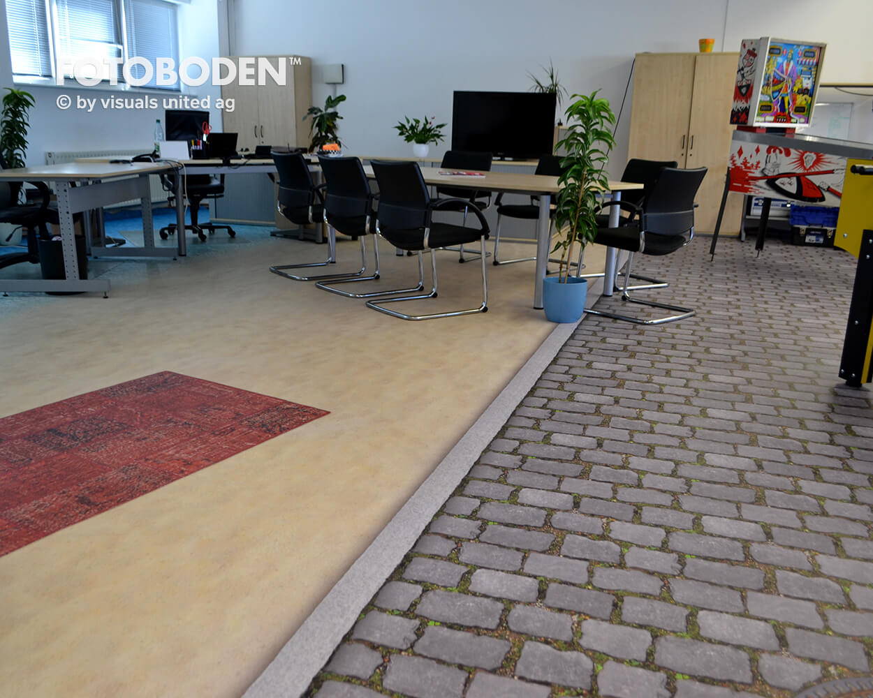 Merchandising Ideen Designboden Vinylboden