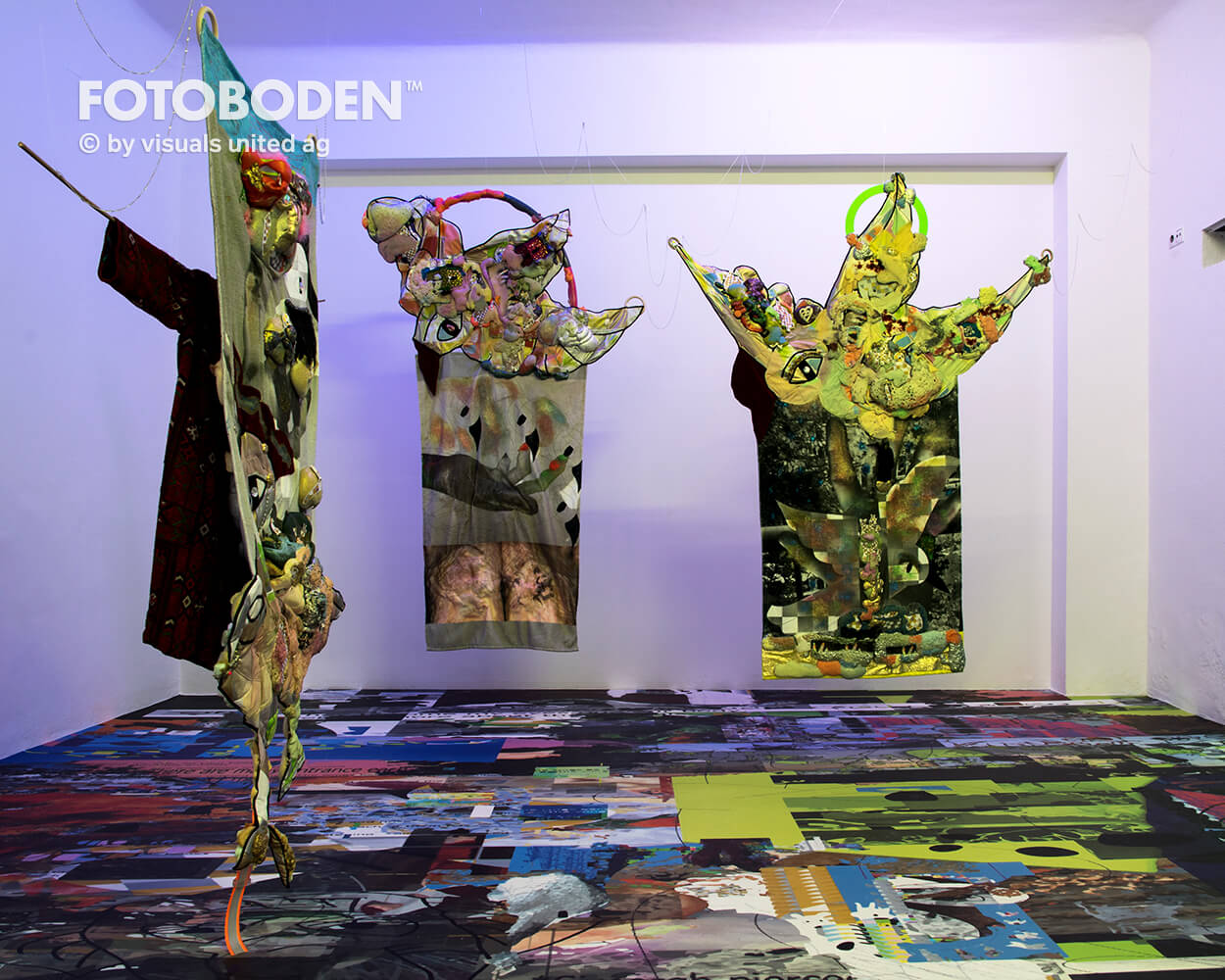 Ausstellung bedruckter Vinylboden