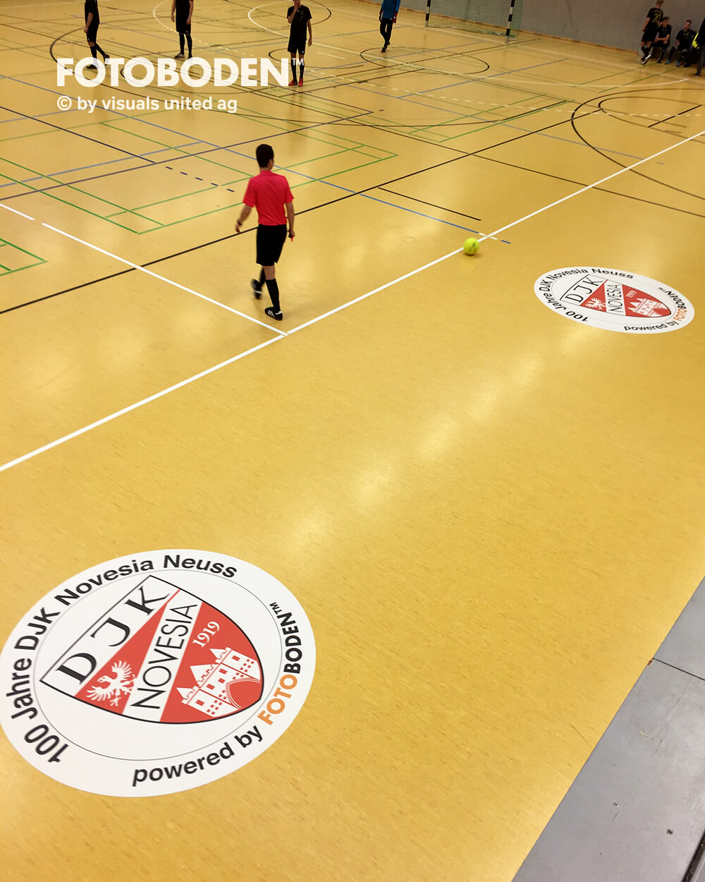 flooring sponsorenflächen Werbung Fotoboden