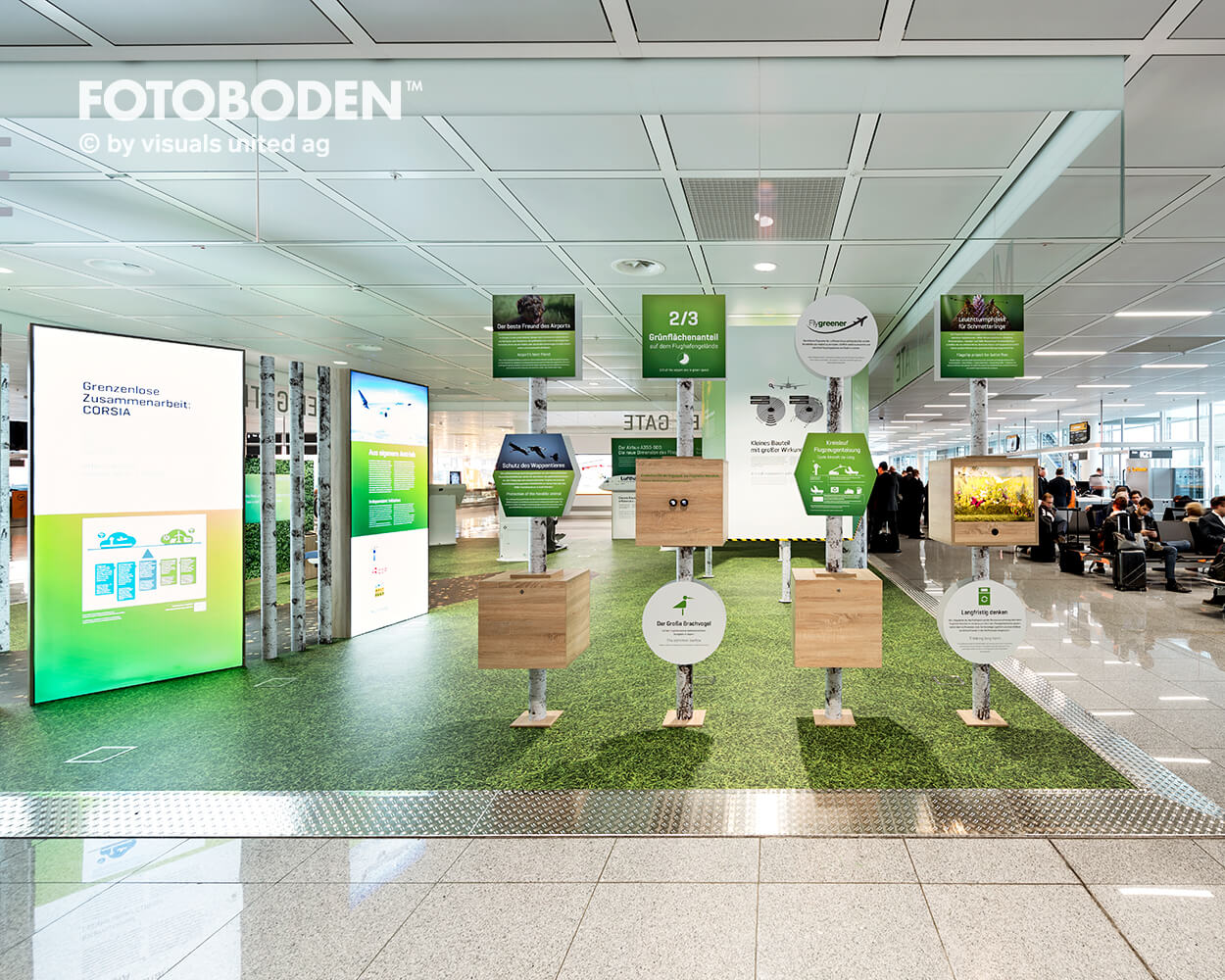 Motivdruck FOTOBODEN™ grassoptik POS Ladeneinrichtung