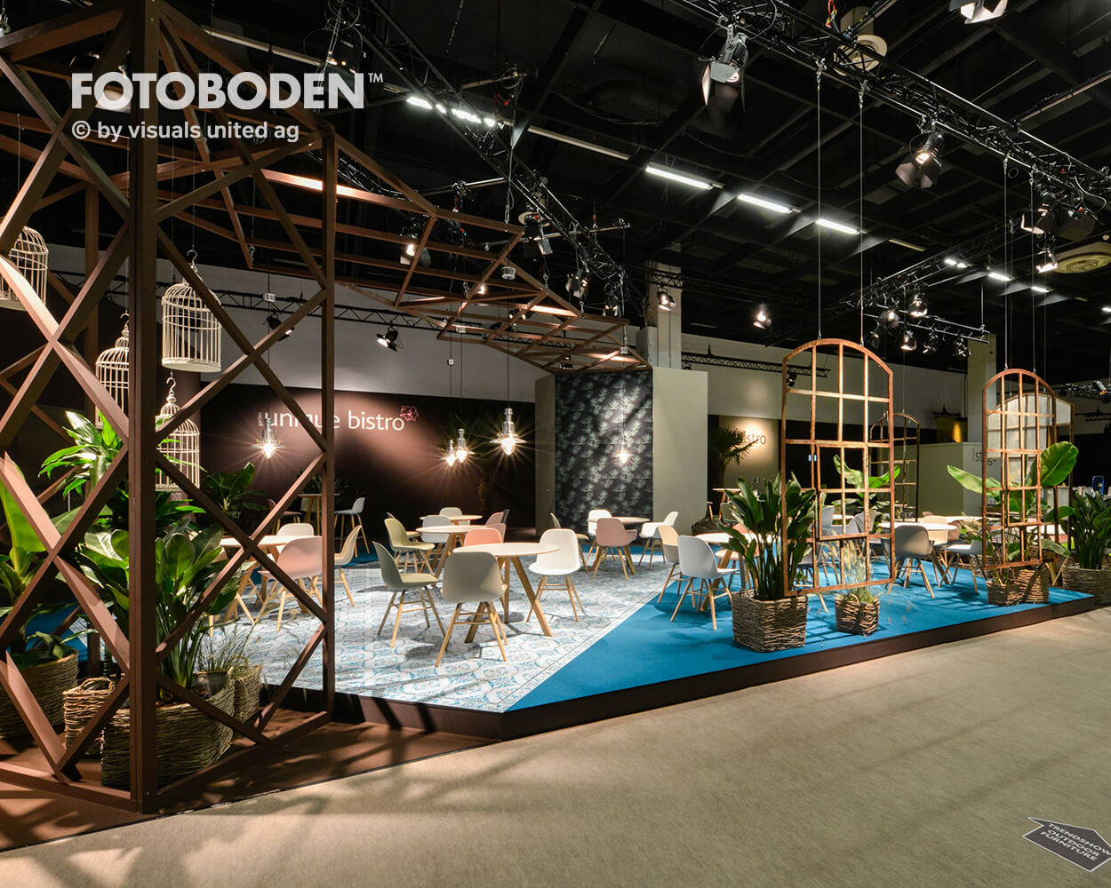 Messeboden Tradeshow Motivboden PVC