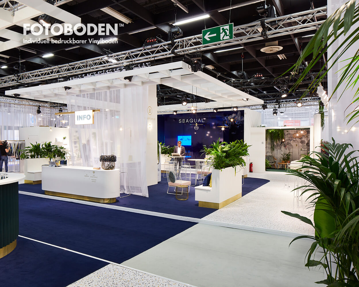Messeboden Bodendesign Messebau Messeteppich