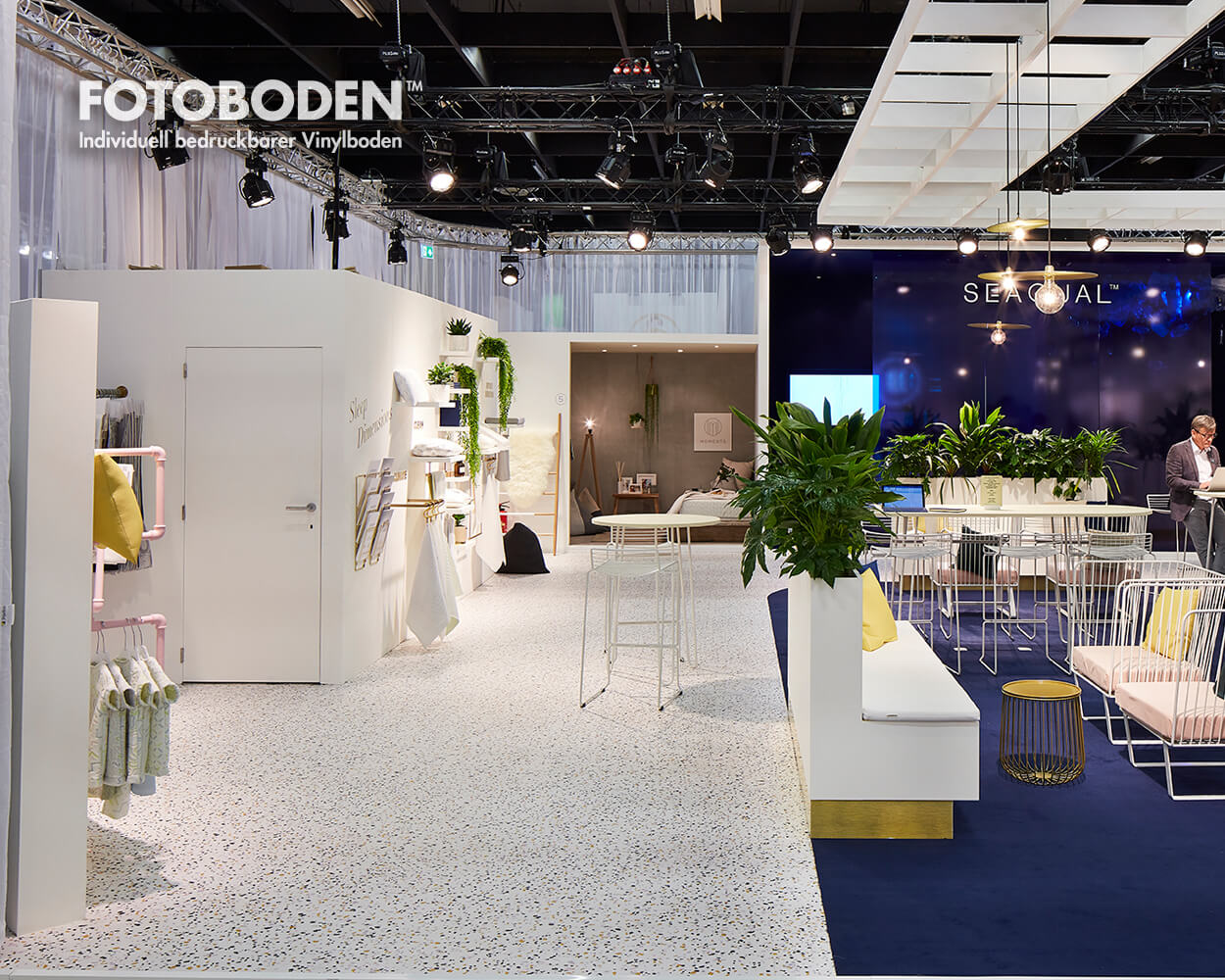 Messedesign Designboden Messegestaltung Vinylboden