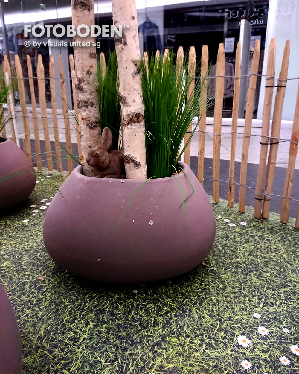 Ladengestaltung Designbelag Grassoptik