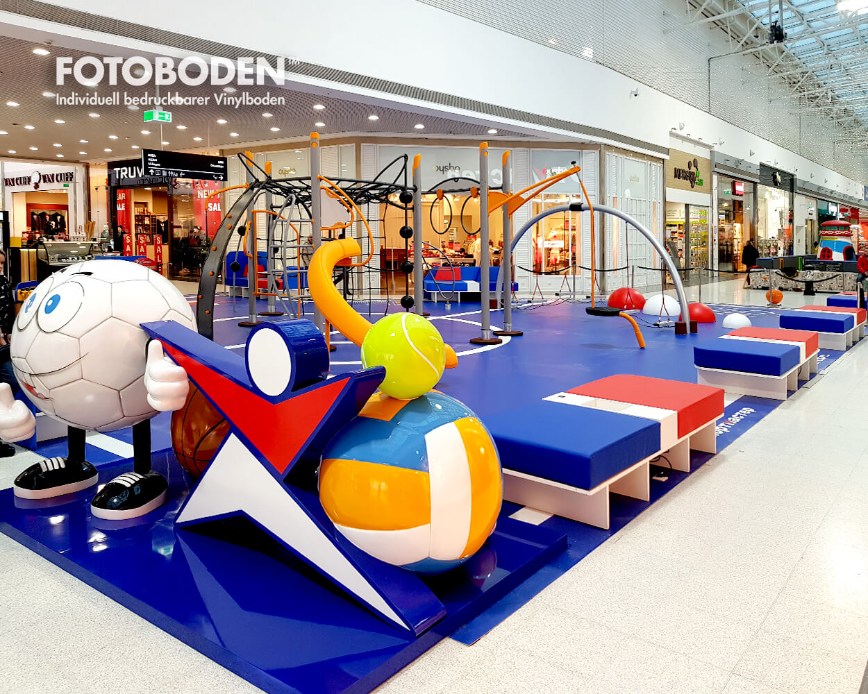Ladengestaltung Fußboden fotoboden