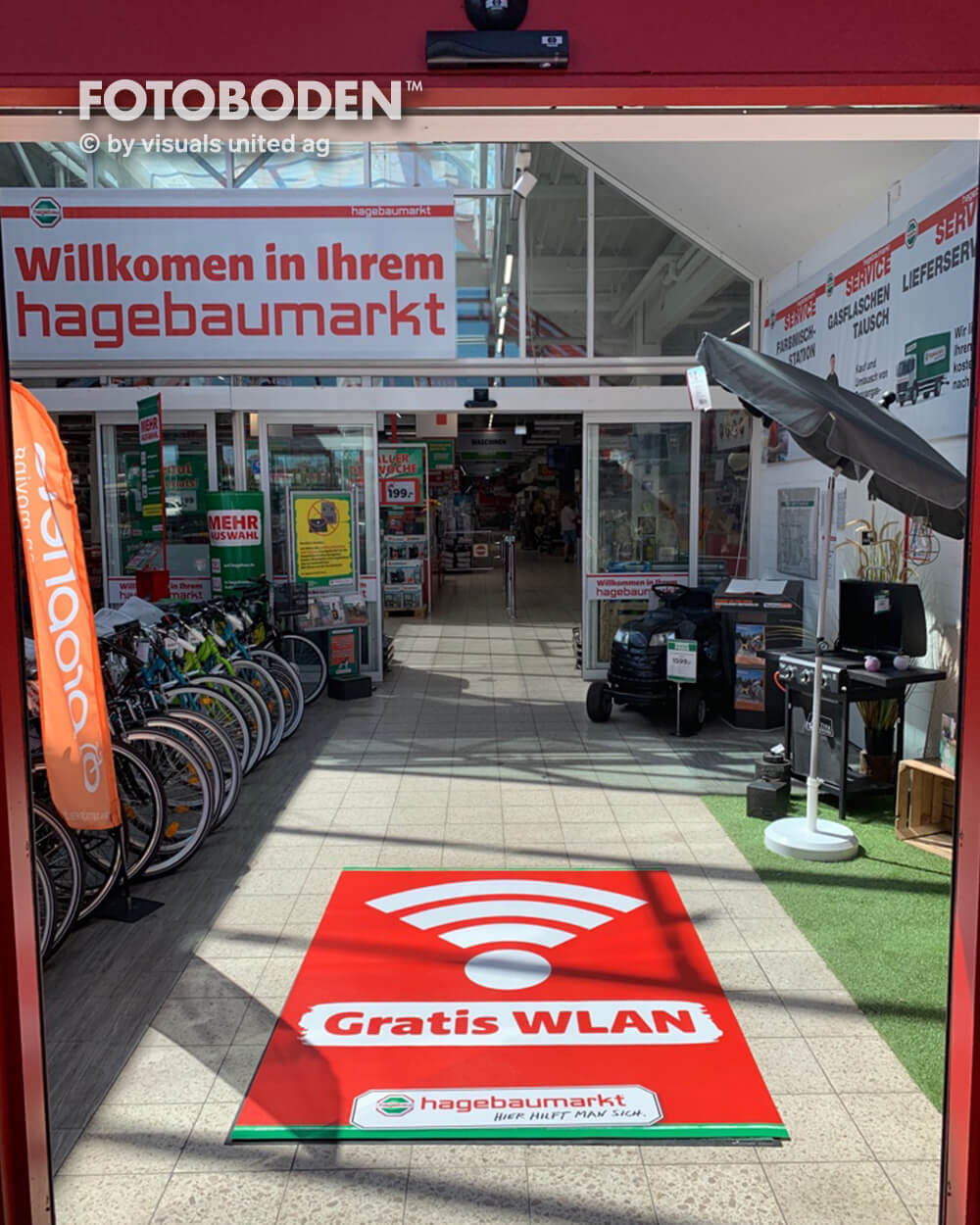 Werbematte WLAN Bodenschutzmatte